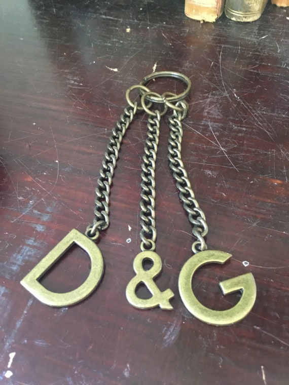 Vintage Dolce and Gabbana key ring.  Dolce and Gab