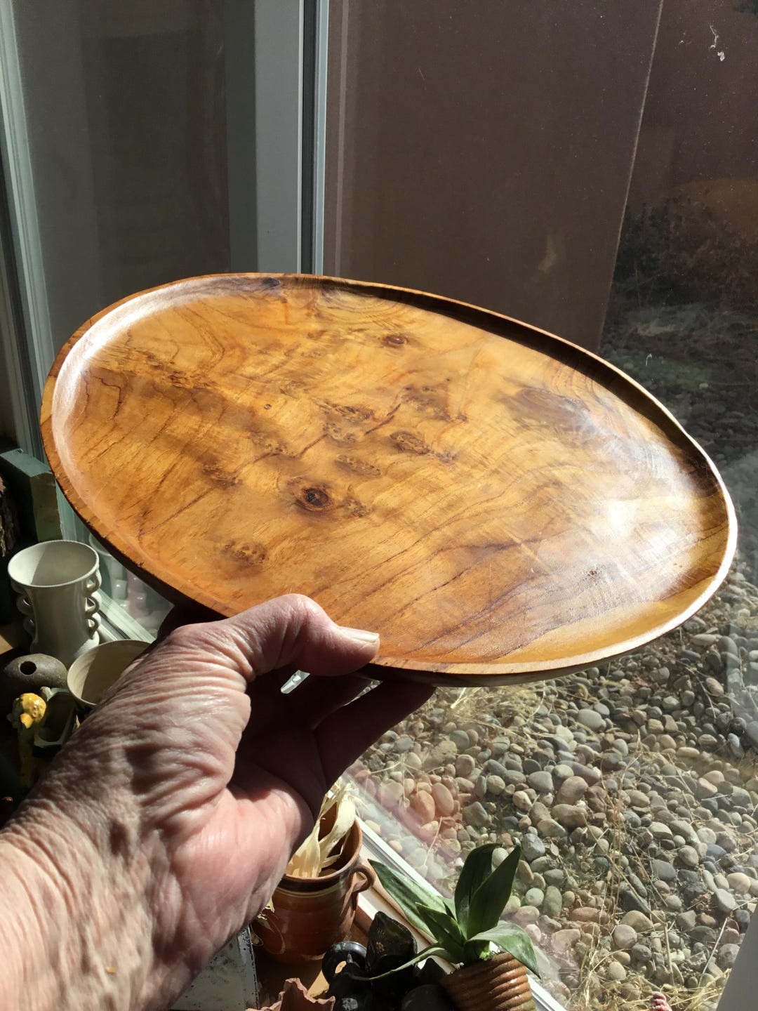 Burl Wood Tray 001 main image 1