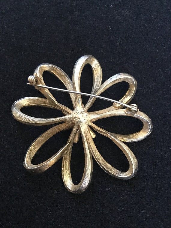 Pell brooch.  Vintage Pell brooch.  Gold tone ato… - image 5