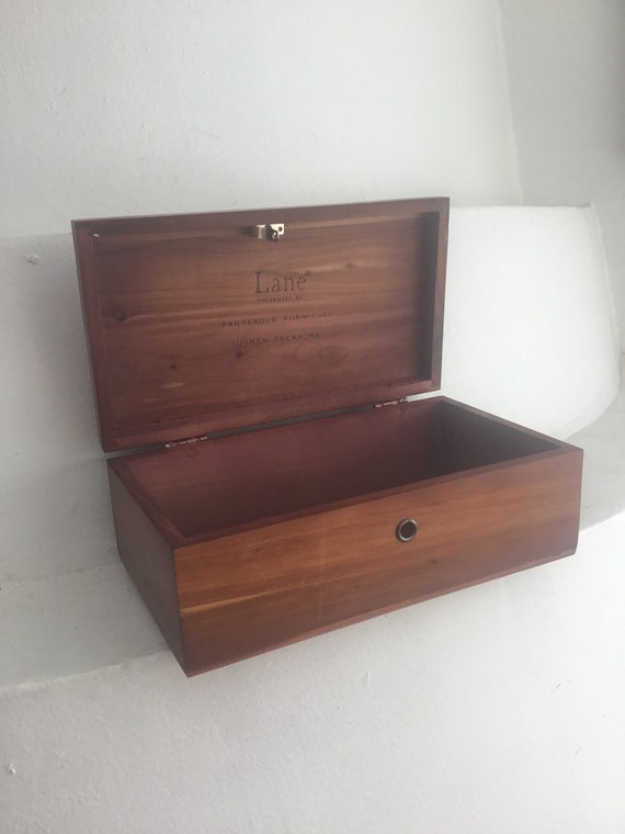vintage cedar box Gem