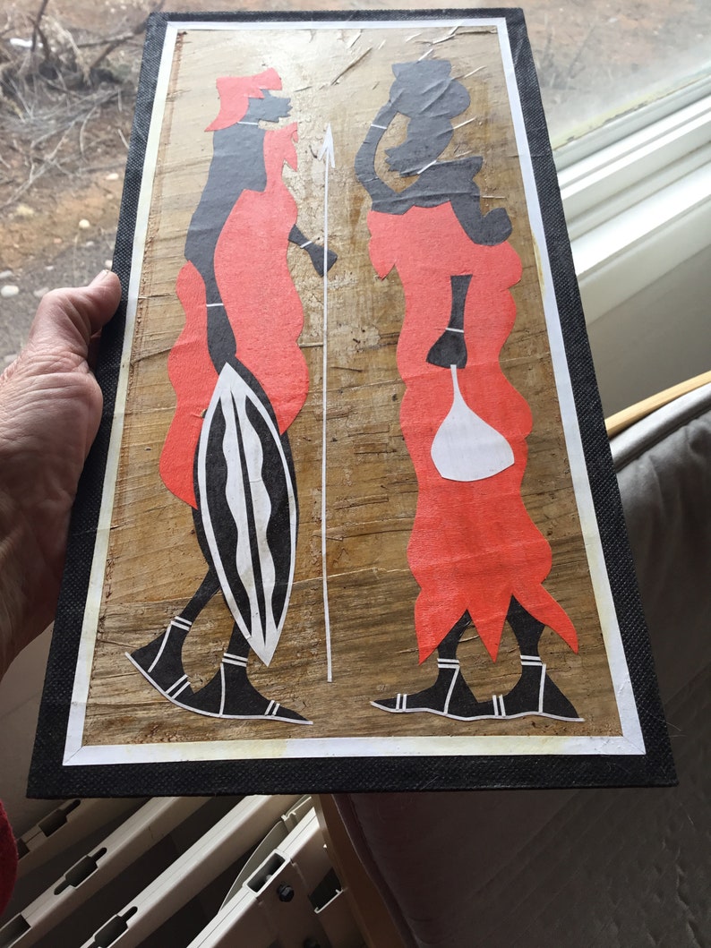 Vintage MCM African Wall Hanging. Mid Century Wall Hanging Etsy