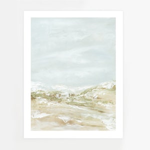 Freeing - Abstract Beach Painting Landscape Printable Wall Art, Coastal Wall Art Ocean Downloadable Print 8x10 11x14 16x20 18x24 24x36 30x40