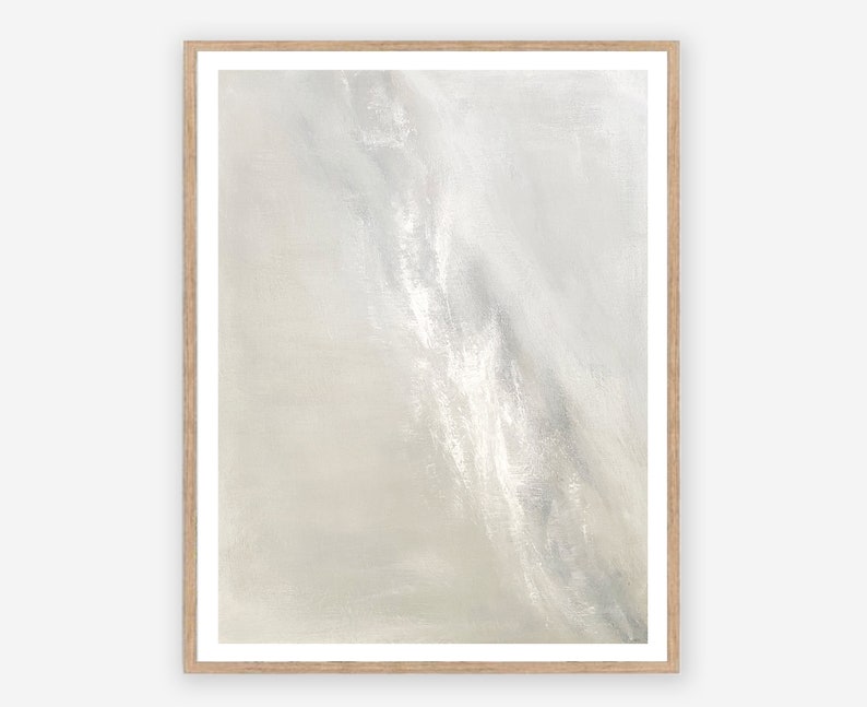 Intensity Neutral Gray Modern Wall Art Original Painting Muted Abstract