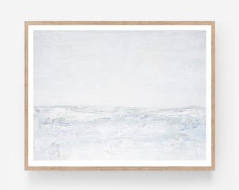 Calming - Blue Abstract Print Ocean Wall Art Beach Print Downloadable Art Coastal Art Print Blue Waves 8x10 11x14 16x20 18x24 24x36 30x40