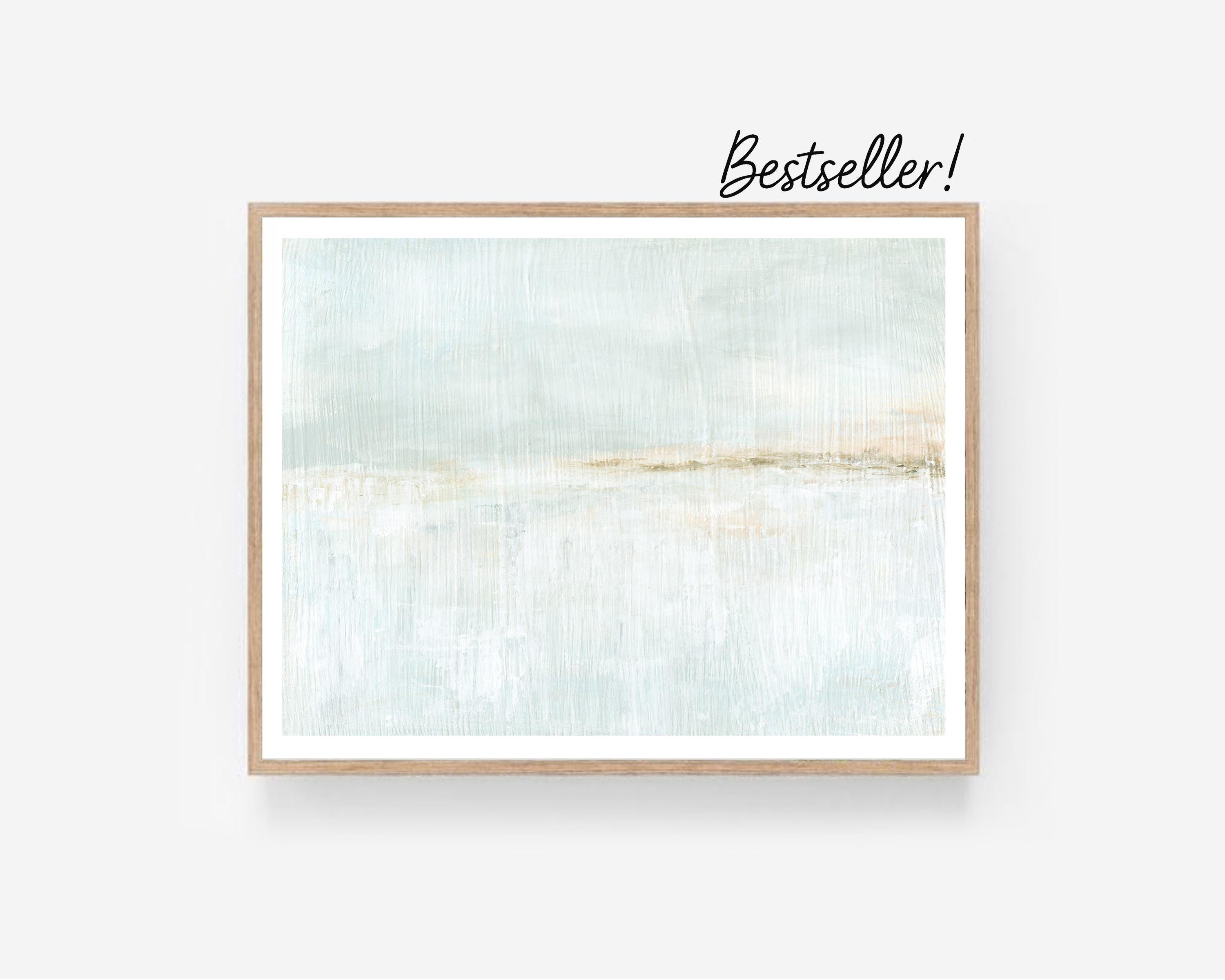 Delightful - Modern Coastal Ocean Abstract Downloadable Art, Printable Muted Beach Landscape Decor, 8x10, 11x14, 16x20, 18x24, 24x36, 30x40
