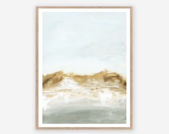 Remarkable - Neutral Landscape Abstract Art Print Downloadable Art, Printable Wall Art Blue Wall Art 8x10, 11x14, 16x20, 18x24, 24x36, 30x40