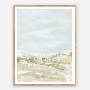 Freeing - Abstract Beach Painting Landscape Printable Wall Art, Coastal Wall Art Ocean Downloadable Print 8x10 11x14 16x20 18x24 24x36 30x40