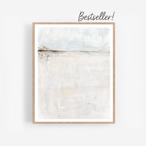 Light - Abstract Neutral Landscape Wall Art, Gray Brown Beige Painting Download Printable Art Print 8x10, 11x14, 16x20, 18x24, 24x36, 30x40
