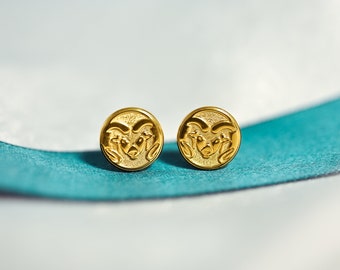 CSU Ram Earrings