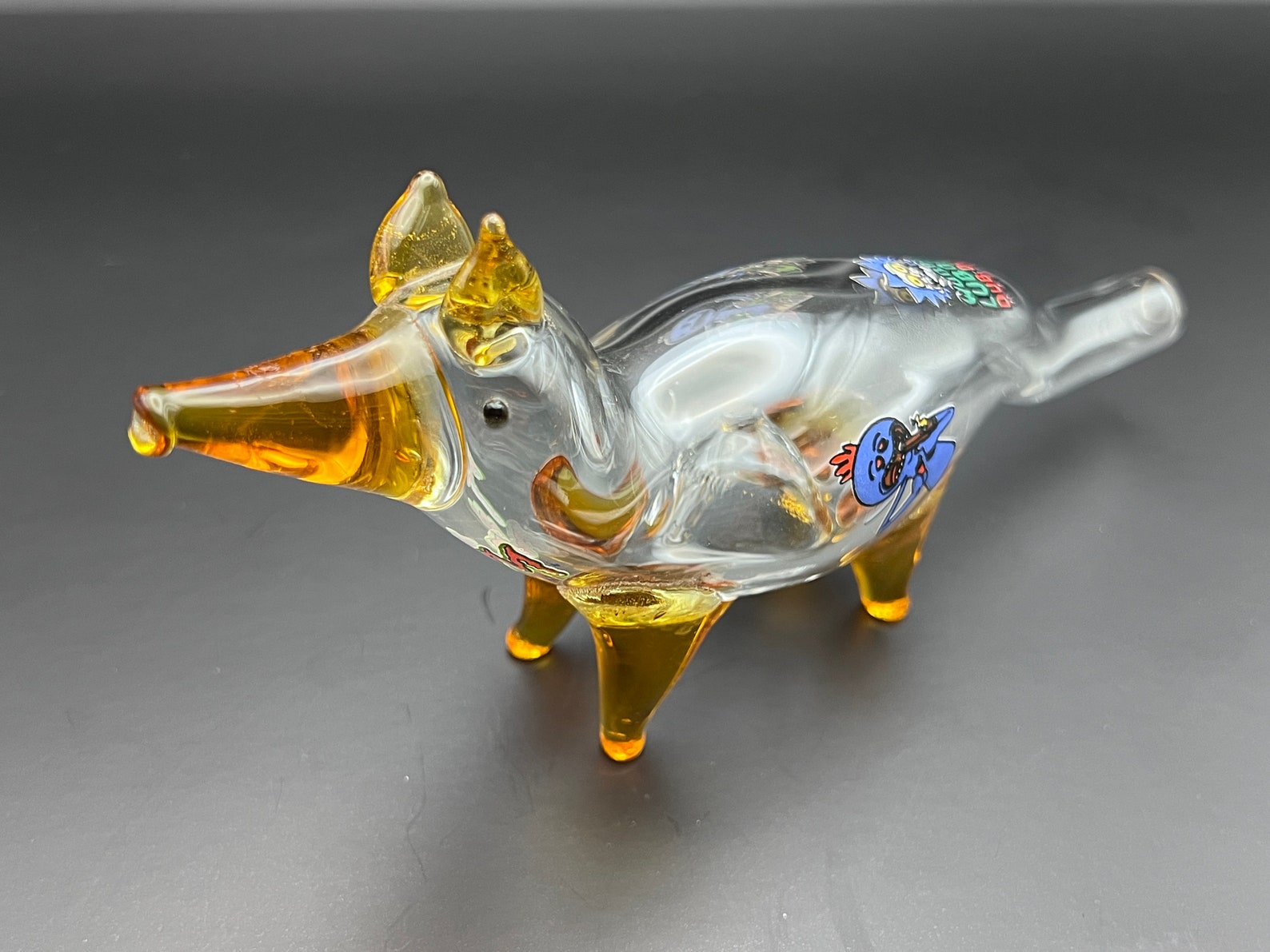 Animal Glass Pipe Etsy