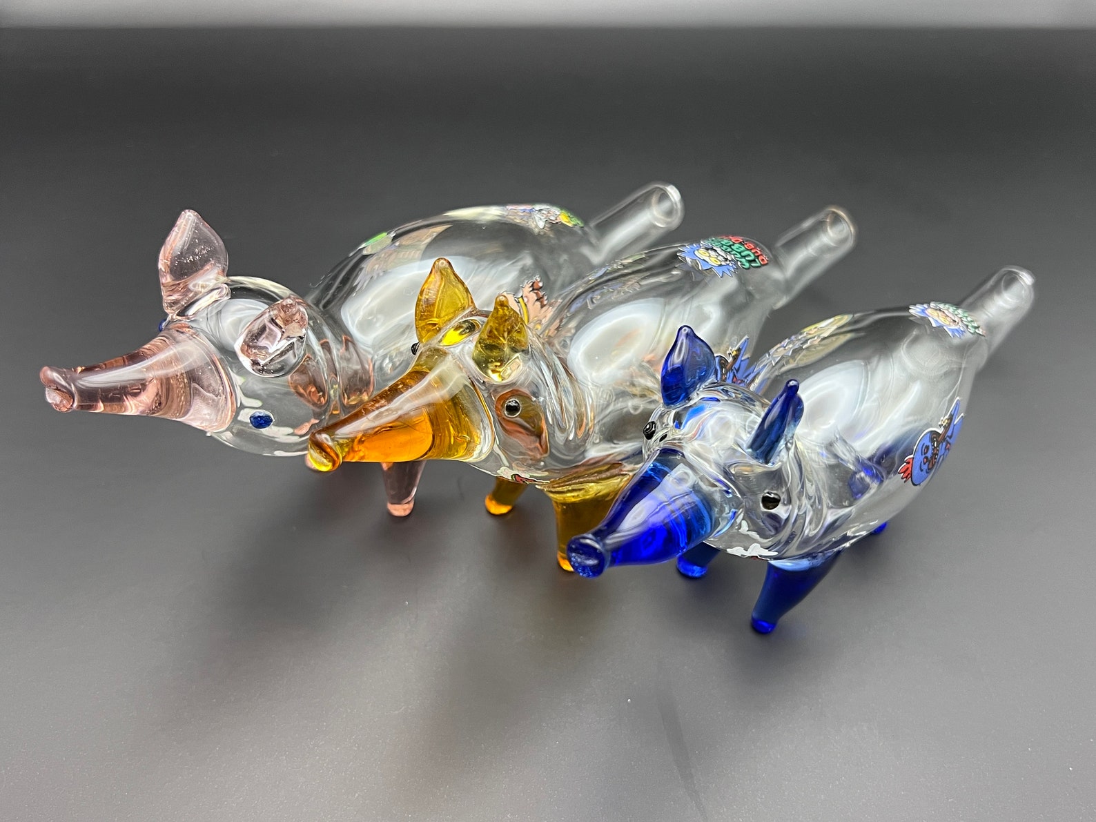 Animal Glass Pipe Etsy