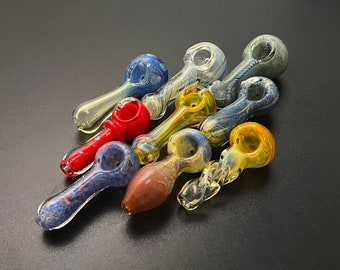 Buy 1 Get 1 Free 2.5 in Small Glass Pipe Tobacco Smoking Bowl Assorted Colors 