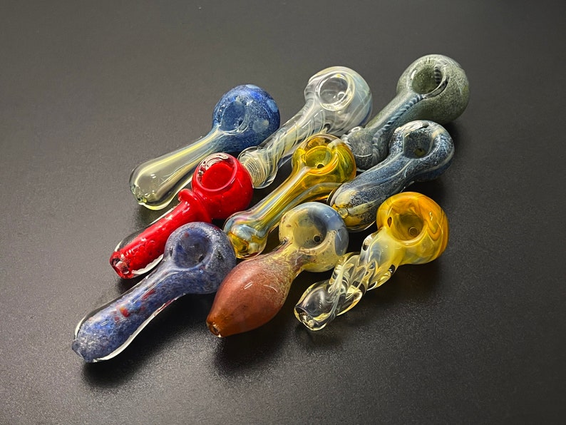 Mystery Glass Pipes Smoking Hand Pipe Glass Handmade Unique Bowl Small Girly Pipe Cheap pipe Beautiful Pipes Gift for Her 