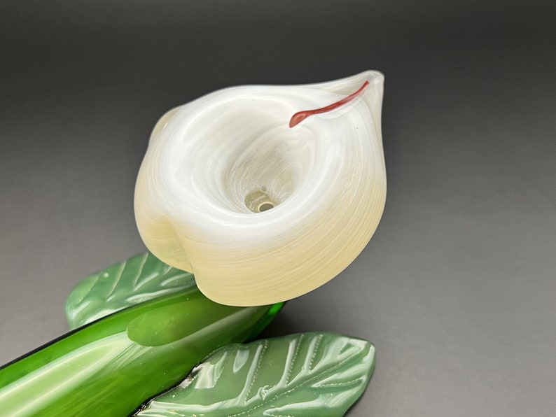 Lily Glass Pipe Calla Flower Pipe Big Smoking Pipe Etsy