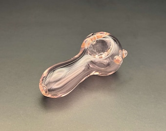 Tiny Glass Pipe 2" - Cute Pink Pipes - Her Small Hand Pipe - Beautiful Girly Gift Ideas for Her