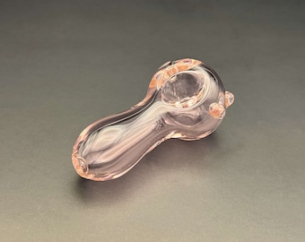 Tiny Glass Pipe 2&quot; - Cute Pink Pipes - Her Small Hand Pipe - Beautiful Girly Gift Ideas for Her