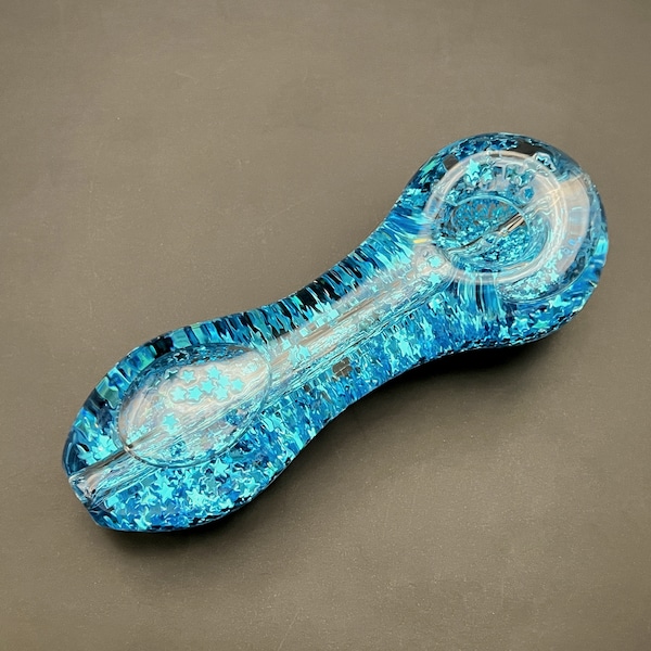 Freezable Liquid Pfeife - Glas Hand Pfeife - Freeze Coil Pfeife - Schöne Glasschale - Süße Girly Pfeife 5"