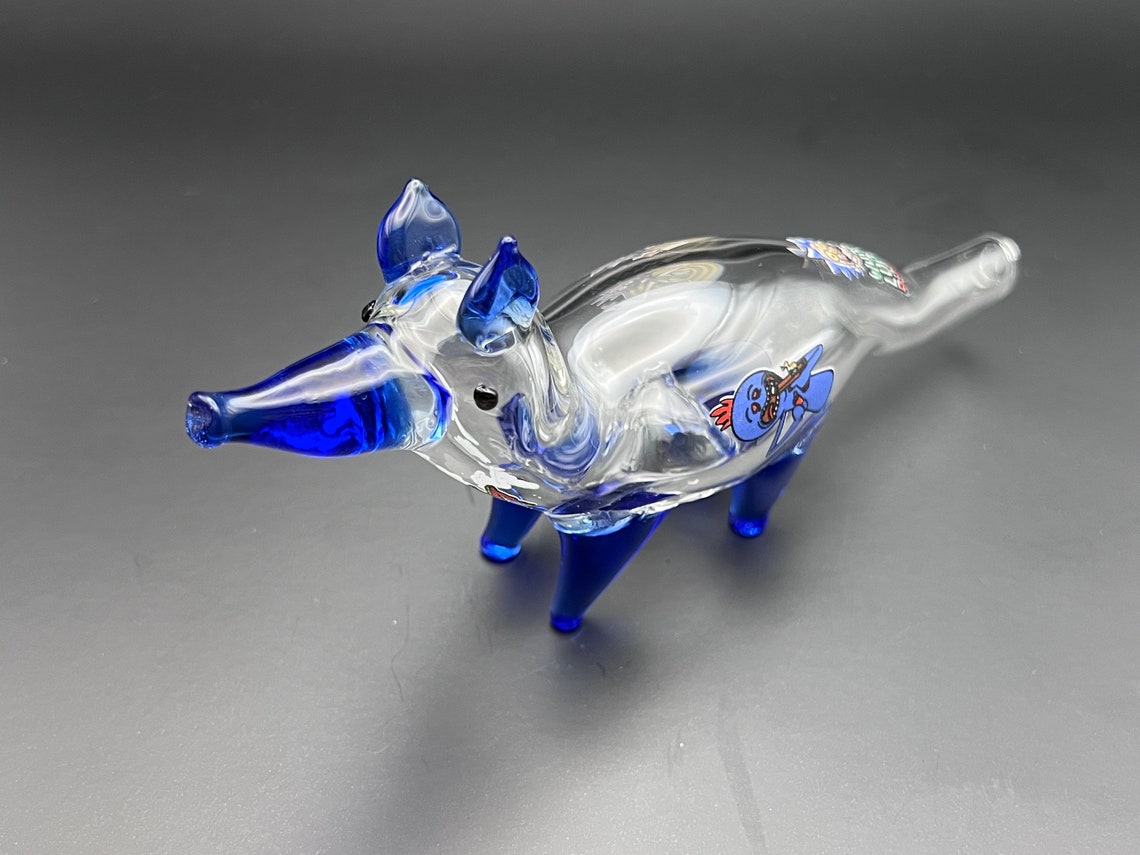 Animal Glass Pipe Etsy