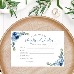Tarjetas impresas de consejos de boda, pensamientos y risas para la pareja feliz, 6x4 - Bridal Shower, Juegos de despedida de soltera, Boda
