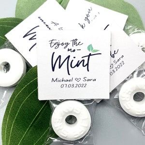Personalisierte Mint Hochzeitsgeschenke, Enjoy The Moment, Thank You Geschenk, Party Gastgeschenke, Brautparty, Junggesellinnenabzug, Jubiläum, Feier