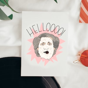 Carte de vœux Helloooo - Mrs. Doubtfire - Digital Download Carte de vœux