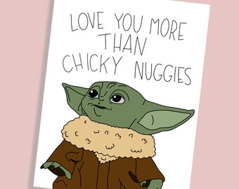 Chicky Nuggies Card Etsy