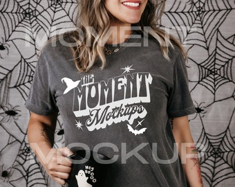 Comfort Colors Pepper Mockup, Pepper Shirt Mockup, Comfort Colors Halloween Mockup, Oversized Shirt Mockup, C1717 Mockup, Spooky Mockup