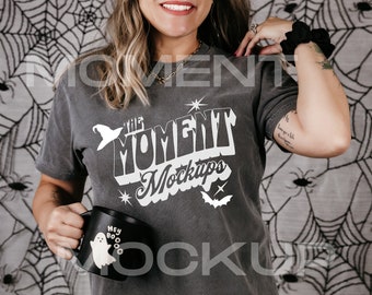 Comfort Colors Pepper Mockup, Pepper Shirt Mockup, Comfort Colors Halloween Mockup, Oversized Shirt Mockup, C1717 Mockup, Spooky Mockup