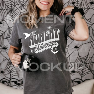 Comfort Colors Pepper Mockup, Pepper Shirt Mockup, Comfort Colors Halloween Mockup, Oversized Shirt Mockup, C1717 Mockup, Spooky Mockup