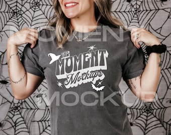 Comfort Colors Pepper Mockup, Pepper Shirt Mockup, Comfort Colors Halloween Mockup, Oversized Shirt Mockup, C1717 Mockup, Spooky Mockup