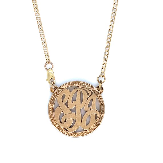 10k on sale nameplate necklace