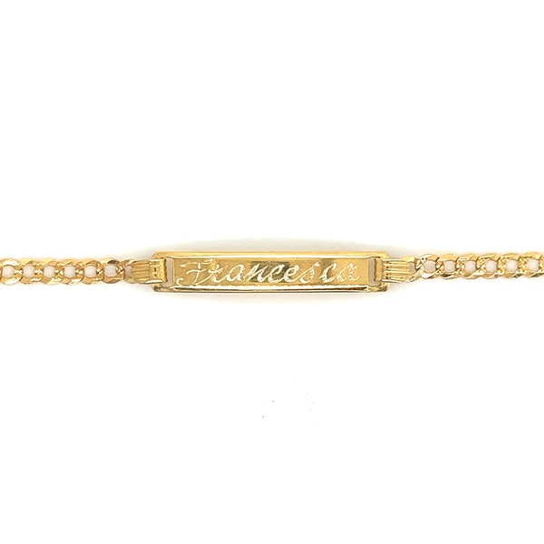 Personalized Baby Name Bracelet Adjustable 18K Gold Plated