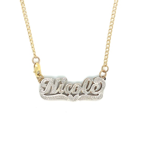 Name Plate Necklace Nameplate Necklace Custom Name Necklace Chain