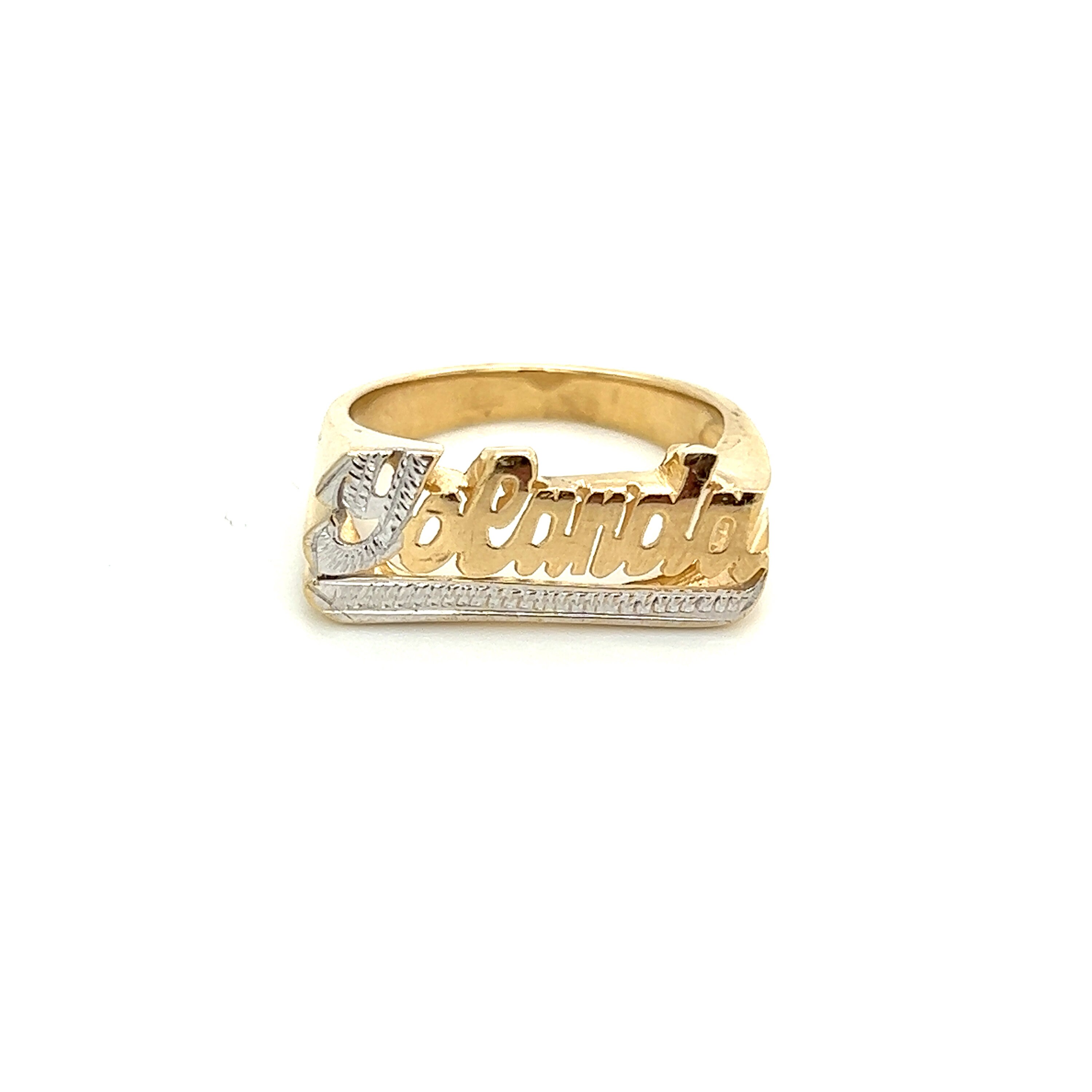 K Name Ring Etsy