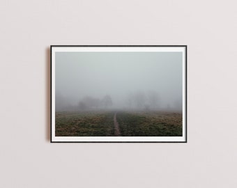 Walking in the mist / Original wall art signed print