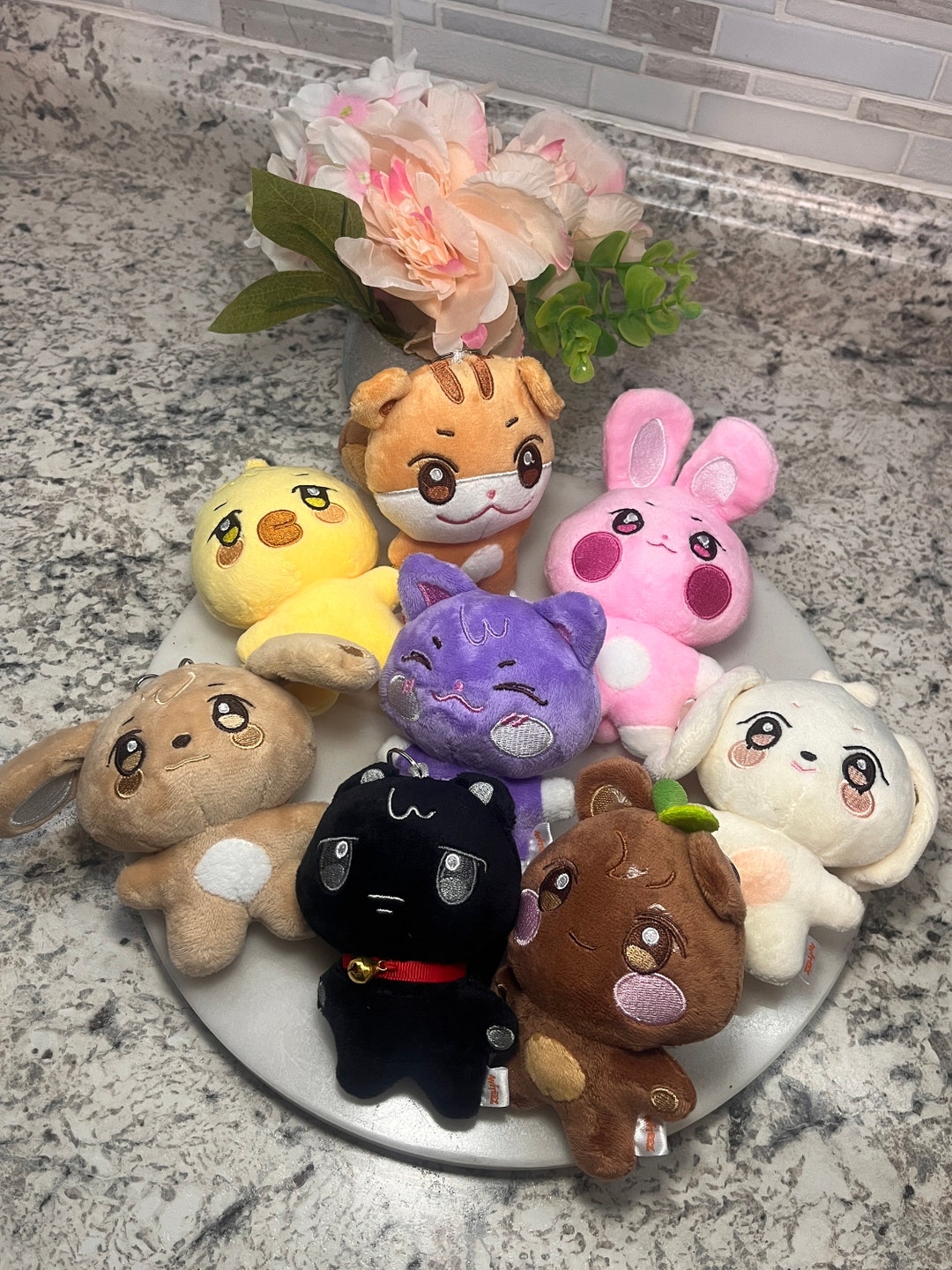 ATEEZ ANITEEZ mini plush ぬいぐるみ 8種 コンプ ATEEZ - Mini Plush [ANITEEZ IN TREASURE Official MD] - K PLACE