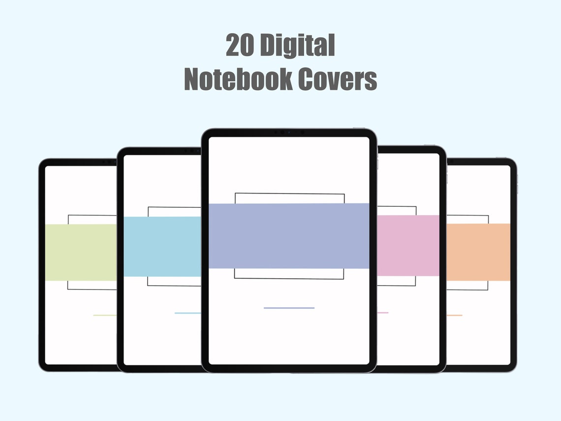 Digital Notebook Covers for Goodnotes Notability Noteshelf Etsy