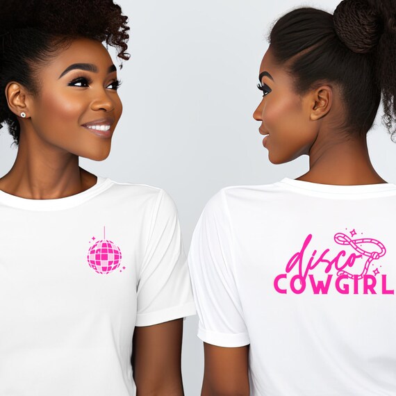 Disco cowgirl t shirt best sale