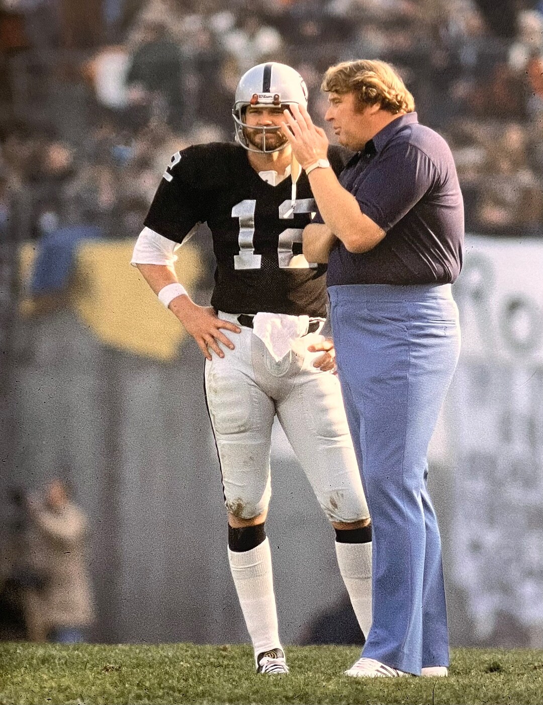 John Madden and Ken Stabler Raider Royalty...dramatic and Etsy