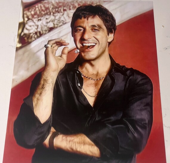 Young Al Pacino Smoking A Cigar scarface 1983 Movie Star - Etsy