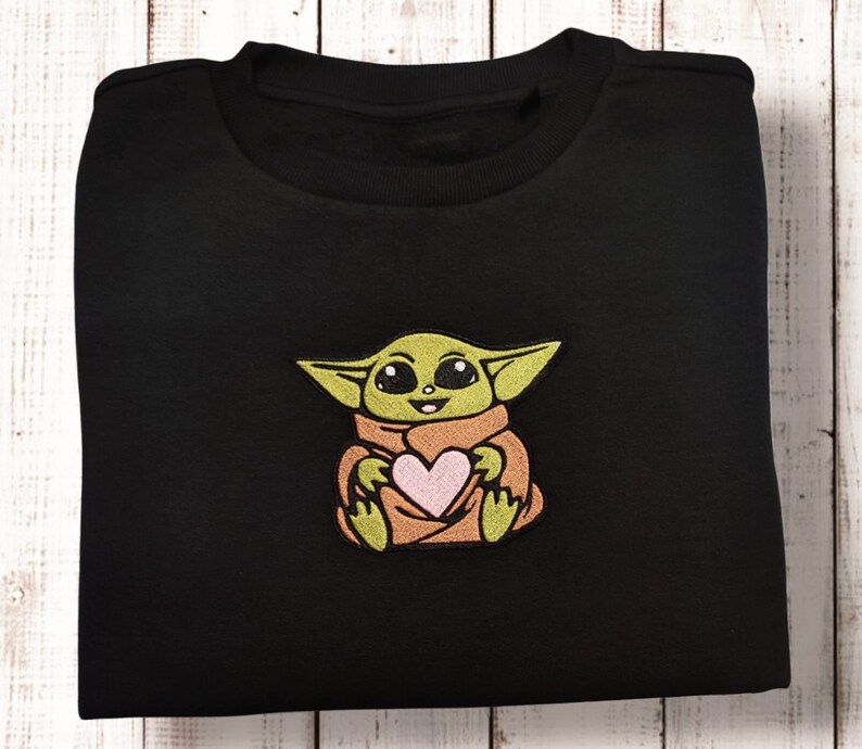 Baby Yoda Embroidery Design 3'' , 4'' Etsy