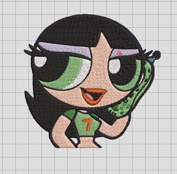 Buttercup Powerpuff Girls Embroidery Design File Trendy - Etsy
