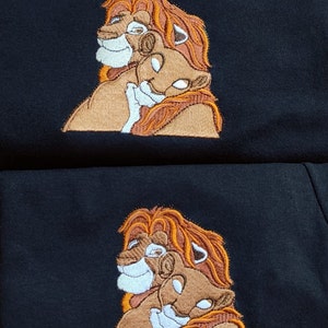 Simba&Nala embroidery design, 4 sizes
