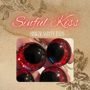 Sinful Kiss Handpainted Kawaii Safety eyes 20, 25, 30, 35, or 40mm