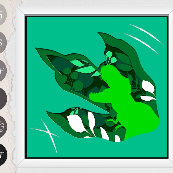 Dinosaur Paw Paper Cut Shadow Box Template, 3d Paper Cut Light Box SVG, Cutting for Cricut Dinosaur Paw Paper Cut Shadow Box Template, 3d Paper Cut Light Box SVG, Cutting for Cricut