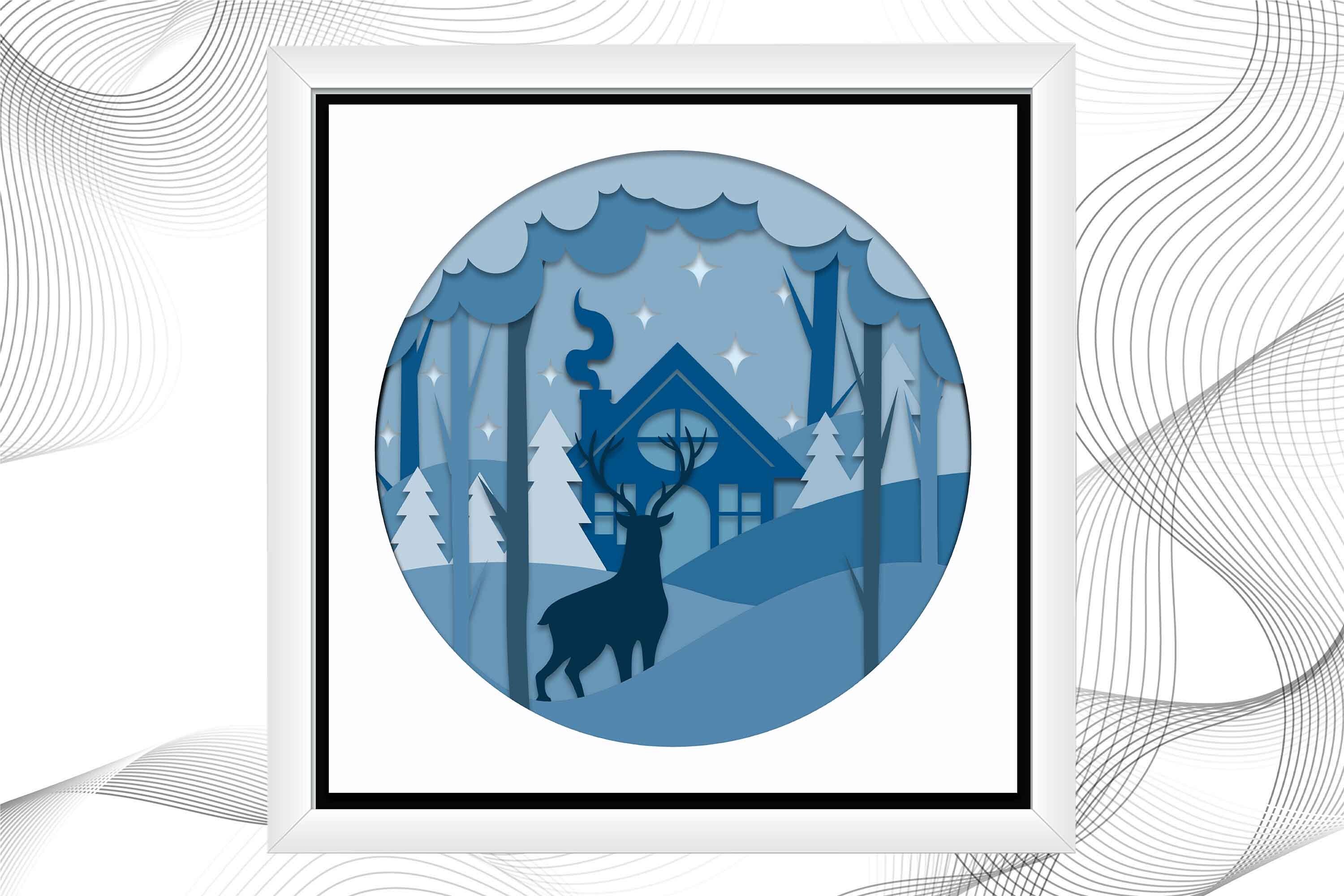Christmas Shadow Box SVG Diy Christmas Shadow Box SVG Files Etsy