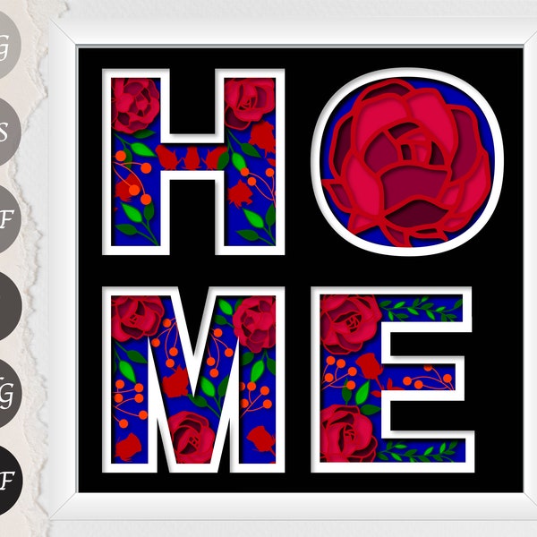3d Home Rose Shadow Box SVG, Home SVG LightBox, Layered Home SVG for Cricut and Silhouette 3d Home Rose Shadow Box SVG, Home SVG LightBox, Layered Home SVG for Cricut and Silhouette