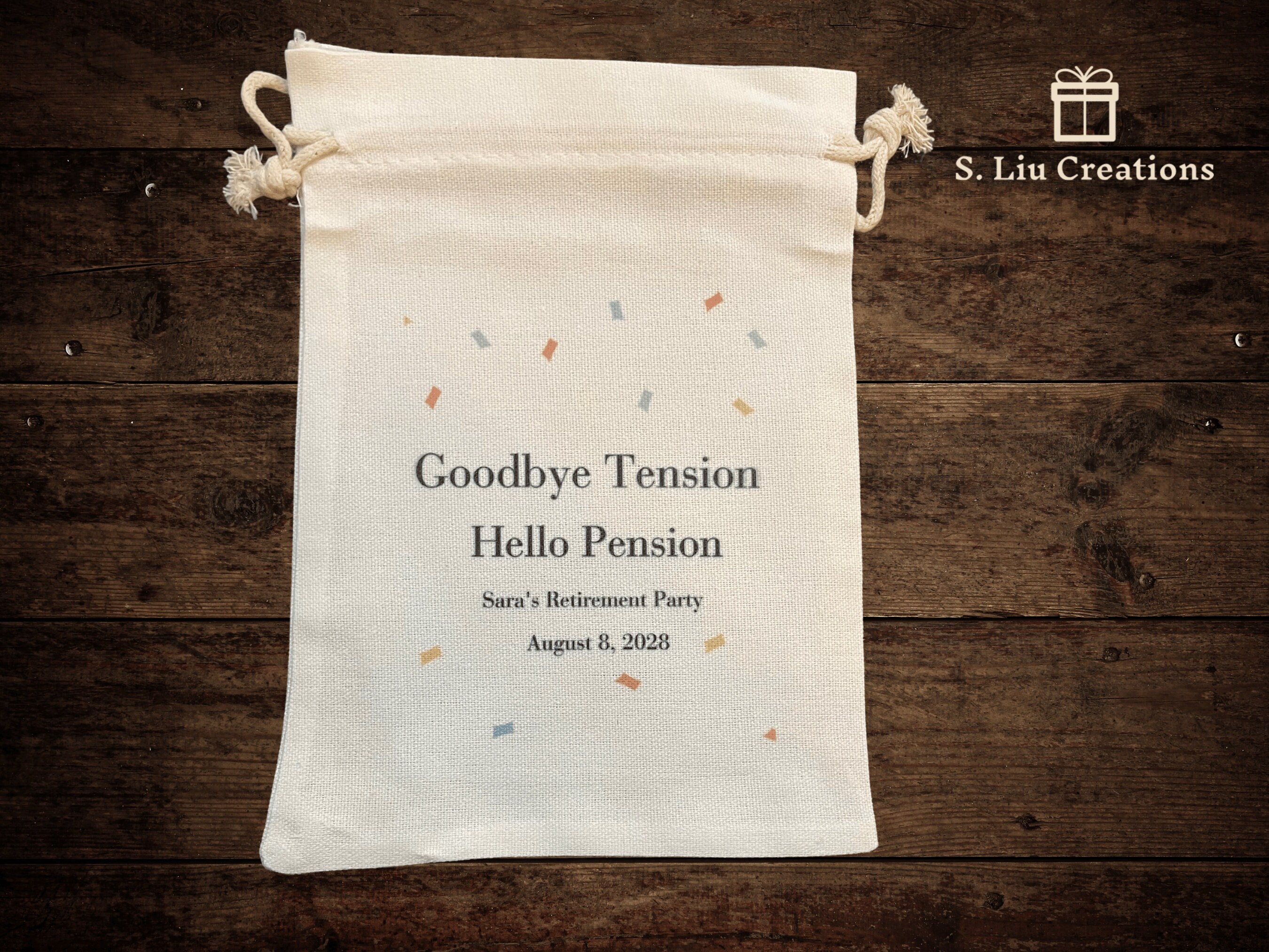 Retirement Favor Bags Retirement Party Goodbye Tension Etsy