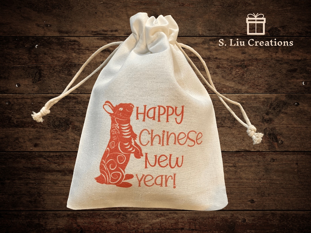 Chinese New Year Gift Bags, Year of Rabbit, Lunar New Year, Cute Gift