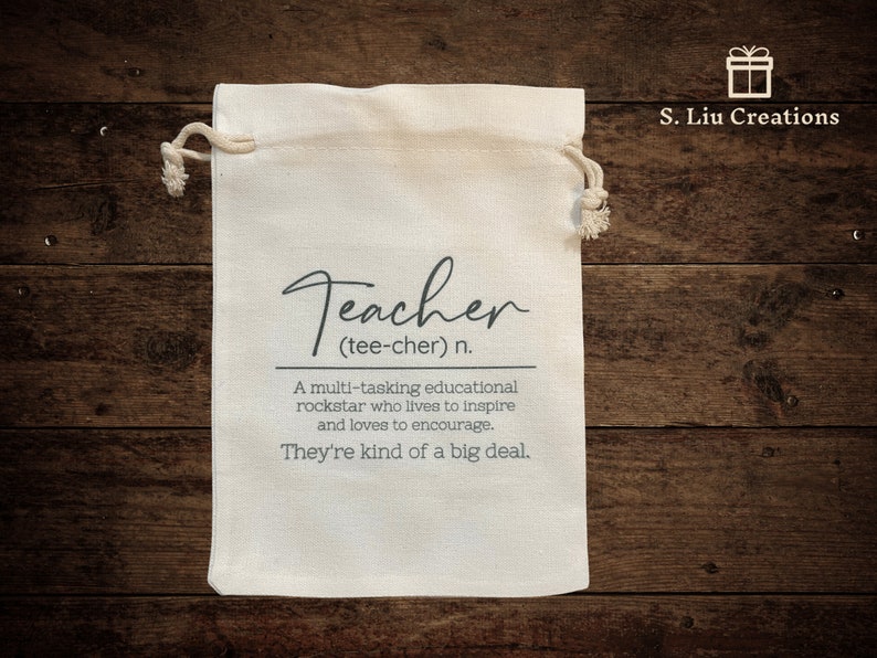 Teacher Appreciation Gift Bag Teacher Treat Bag Teacher End Etsy